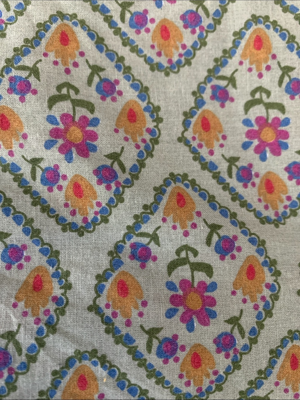 Natural Life sage blue floral Diamond Print Pillowcase - Picture 2 of 2